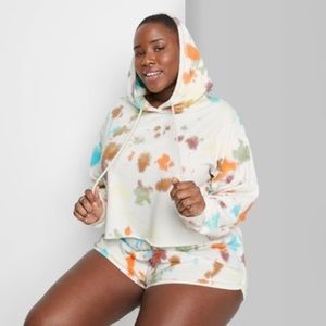 Wild Fable Tie Dye Cropped Hoodie